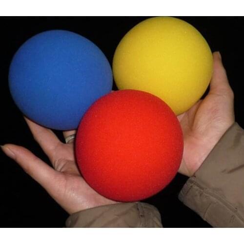 Super Sponge Ball (10cm) 3 Color for Choose Magic Tricks Stage Close Up Magia Ball Appeaing Magie Illusion Gimmick Props Magica