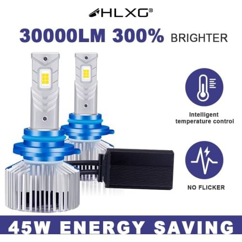 HLXG led H11 9005 9006 HB3 HB4 H8 H9 h7 LED bulb luces h7 led headlight lamp luz led auto H4 lampada car Light 12V 30000LM 6000K