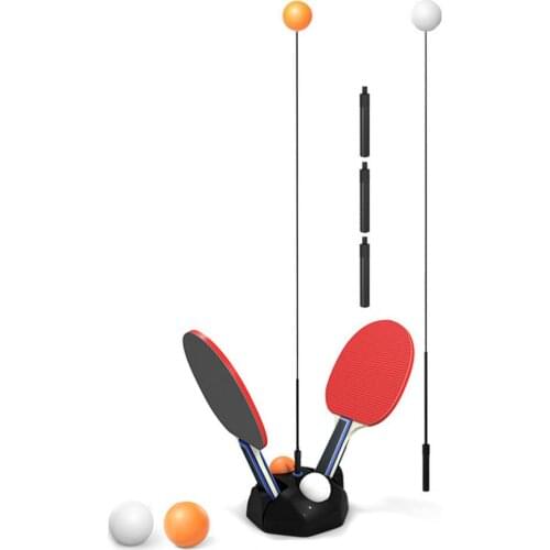 Table Tennis Trainer Movable Elastic Soft Shaft Vision Training Adjustable Height Leisure Decompression Sports