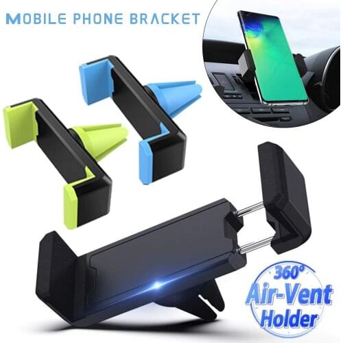 Built-in Steel Core Material Air Vent Phone Holder for Car 360-Aegree Rotation Car Phone Mount for Phone 4.7 to 6.0 Inch