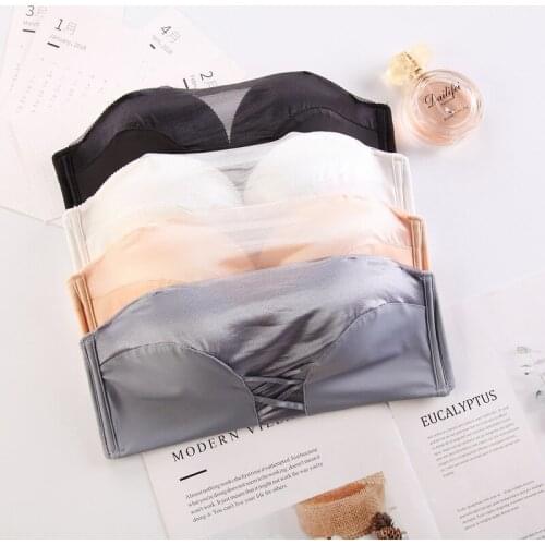 Roseheart Invisible Bra Strapless Bralette 1/2 Cup Women Underwear Sexy Lingerie Female Push Up Mesh Party Wedding Bras A B