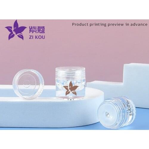 1pcs/lot High quality 3ml AS Mini Beauty Glitter Eyeshadow Sifter Loose Powder Jar Cosmetic Powder Compact Nail Packing Box