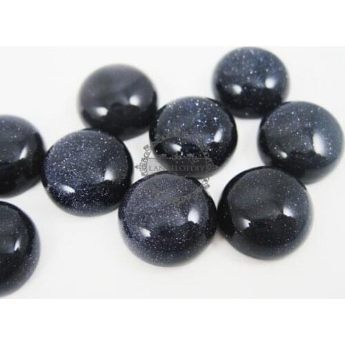 16mm dark blue star light blue sandstone,sand stone cabochon 4110039