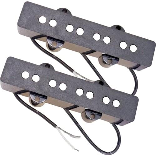 2 Pieces Bass Open Pickups Black DIY for 4 String Jazz Bass Musical Instrument Parts