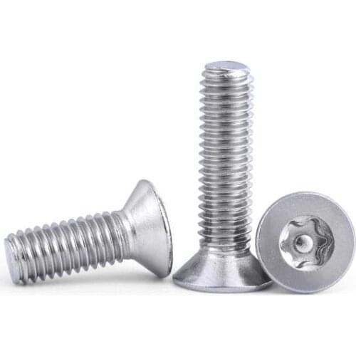 30pcs M3 stainless steel countersunk plum with column needle mechanical screw furniture decorative screws length 4mm-20mm