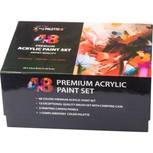 70Pcs 22ML Acrylic Paint Set Environmental Acrylic Painting Aluminum Tube Art Painting Pigment For Graffiti Art Supplies
