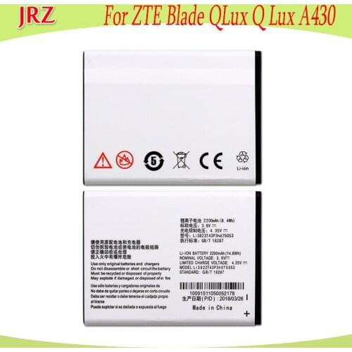 2200mAh Li3822T43P3h675053 Battery For ZTE Blade QLux Q Lux A430 Beeline Pro Bateria Accumulator