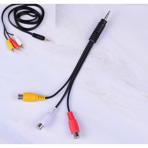 3.5mm Audio Cable Jack Plug To 3 RCA Plugs Male To Male/Male To 3rca Female Audio Video AV Adapter Cable High Quality