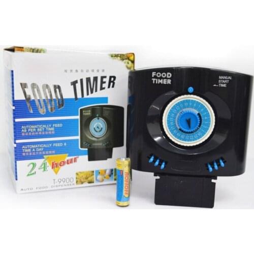 Automatic Aquarium Intelligent Fish Feeder Adjustable Clamp Base Fish Food Timer Dispenser Auto Feeding for Small Fish Tank 896B