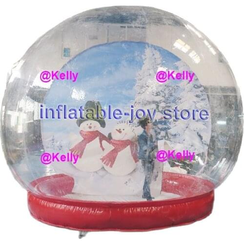 Free air shipping inflatable bubble tent for christmas, Xmas inflatable snow globe, clear inflatable tent for exhibition show