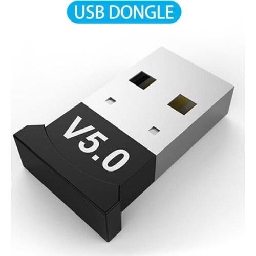 V5.0 Wireless USB Bluetooth-compatible Adapter Dongle Music Receiver Adapter Bluetooth-compatible Transmitter For Desktop WIN 10