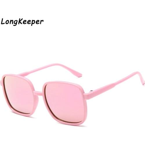 Kids Sunglasses Girls Childrens Sun glasses For Boy Child Sunglasses Flat Top Baby Candy Square Large Frame Goggle UV400 Gafas