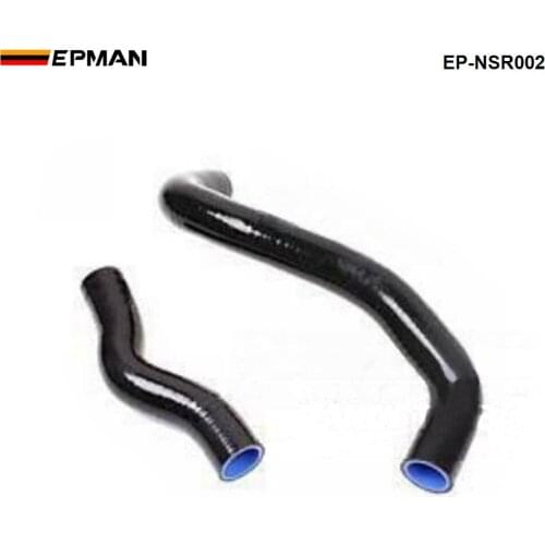 Racing Silicone turbo intercooler Radiator hose kit For Nissan Silvia S13 S14 S15 SR20DETT 180SX 200SX (2pcs) EP-NSR002