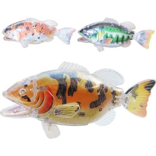 Large Simulation Children Electronic Fish Toy Mini Machine Pet Parent Child Bath Interactive Game Beach Props Birthday Gift Kid