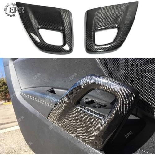 Carbon Interior For Hyundai Veloster Carbon Fiber Door Handle (Stick) Body Kits Tuning Trim Accessories For Veloster