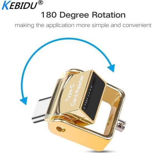 Kebidu OTG Card Reader Type C Micro SD TF Memory Card Reader For Macbook Pro Samsung S9 S8 Xiaomi 5 6