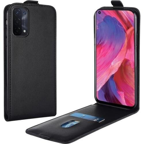 Flip Up and Down Leather Case for OPPO A74 5G Global CPH2069 PADM00 PDAM10 Vertical Cover for A74 5g Global Case Phone Bag