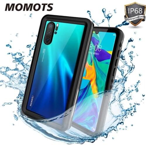 MOMOTS Waterproof Case for Huawei P30 Pro P40 Pro Shockproof Case for Huawei P30 Lite P20 Lite Mate 30 Pro 360 Silicone Cover