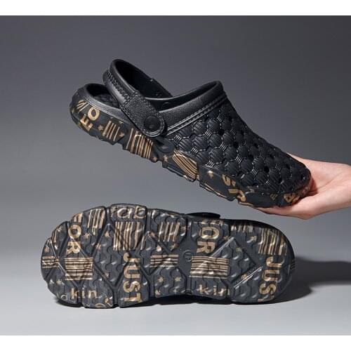 2021 Mens Sandals Summer Beach Men Casual Slip-on Shoes Slipper Male Clogs Water Shoes Sandalias Hombre