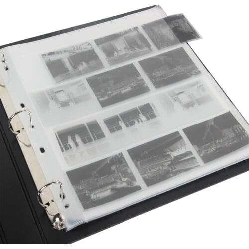 20 PCS 120 Ring Binder Archival File Film Storage Page Sheets B&W Negative Slide
