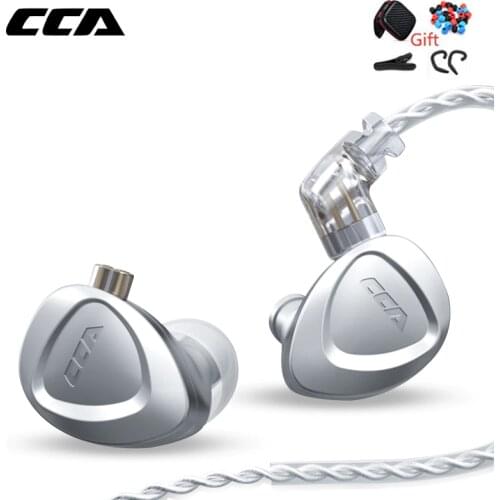 CCA CKX 1DD+6BA Pure Metal Earphones Hybrid Driver HIFI Monitor Bass Headphone Noise Cancelling Running Headset For EDX ZSX ZS10