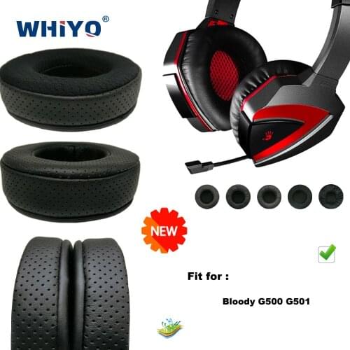 Replacement Ear Pads for Bloody G500 G501 G-500 G-501 G 500 Headset Parts Leather Cushion Velvet Earmuff Headset Sleeve Cover