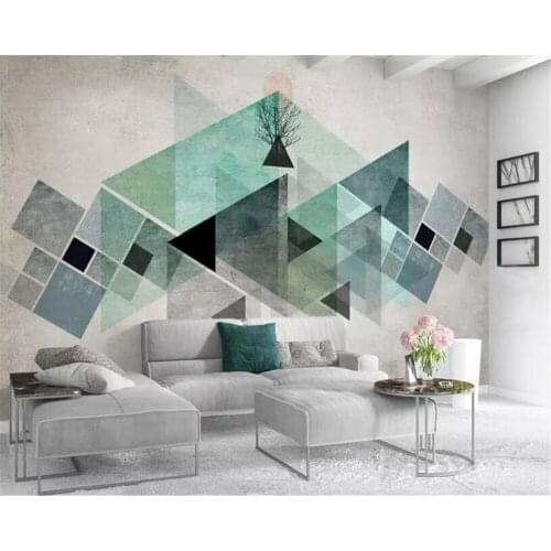 Beibehang papel de parede Custom geometric wallpaper 3d bedroom mural tv background wall home interior wallpaper for kids room