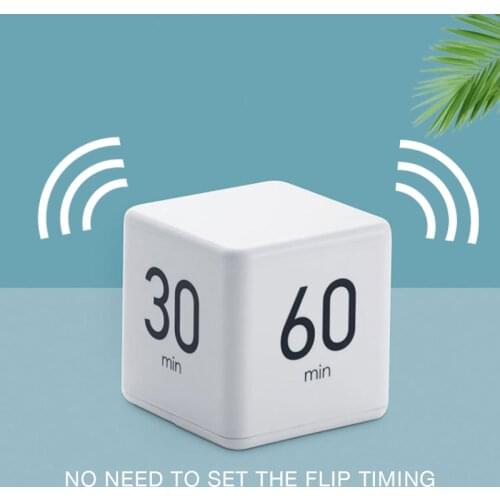 Plastic Colorful Cute Cube Digital Kitchen Timer For Household Cooking Kids Study Work Sleep Alarm Clock Kitchen Gadget Sets