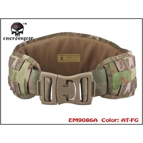 EMERSON MOLLE Padded Waist Belt Airsoft Combat Military Army belt AT/FG EM9086A A-TACS/AU FG Waist Support