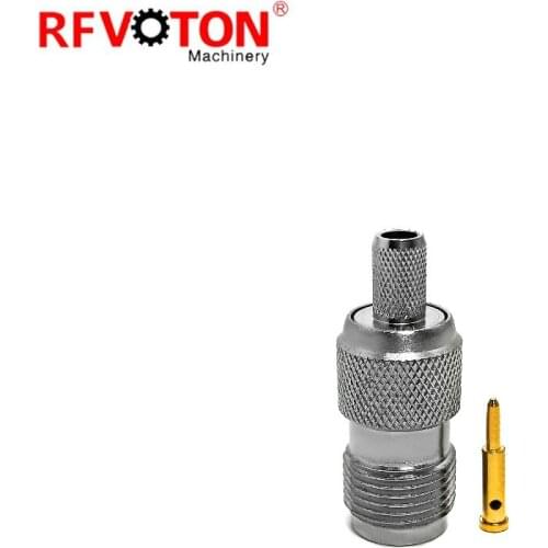 Free shipping 5 piece TNC female straight crimp connector for LMR195 LMR200 cable