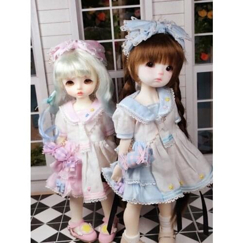 1/6 points BJD doll YOSD baby dress small dress doll clothes suit doll accessories