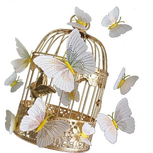 Simulation Butterfly Magnetic Butterfly 3D Wall Sticker Refrigerator Sticker Living Room Bedroom Wedding Window Decoration