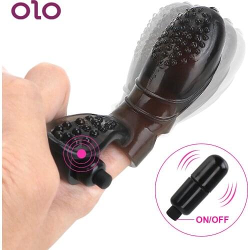 OLO Adult Sex Toys for Women Vibrating Massager Clitoris Stimulator Vagina Stimulation Mini Finger Vibrator Sex Products G-spot