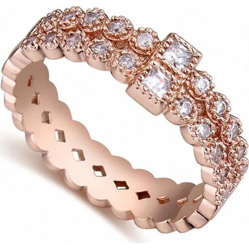 TRACYSWING Real Austrian Crystals Brand AAA Zirconia Micro Inlays Fashion Ring for women New Geometric Th-116501