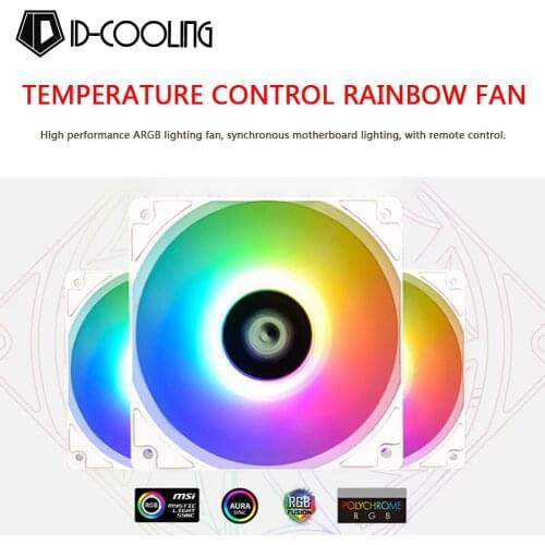 ID-COOLING3 Pin 12cm ARGB CPU Fan Silent Colorful Lighting Radiator XF-12025 Household Computer Accessories