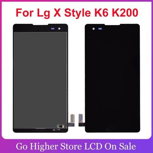 5.0'' For Lg X Style ( K200F ) K6 K200 LCD Display Touch Screen Digitizer Assembly K200DS K200F K6 Repair Screen Free Tools