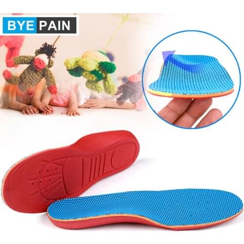 1Pair Kids Children Orthopedic Insoles for Flat Foot Arch Support Orthotic Pads Correction Feet Care Insole Shock Absorption