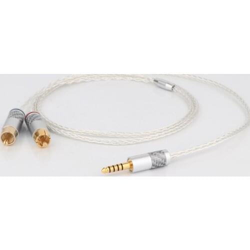 1PCS HIFI 4.4mm to 2 RCA Audio Cable For Sony WM1A/1Z PHA-1A/2A Z1R 4.4mm Upgrade Cable