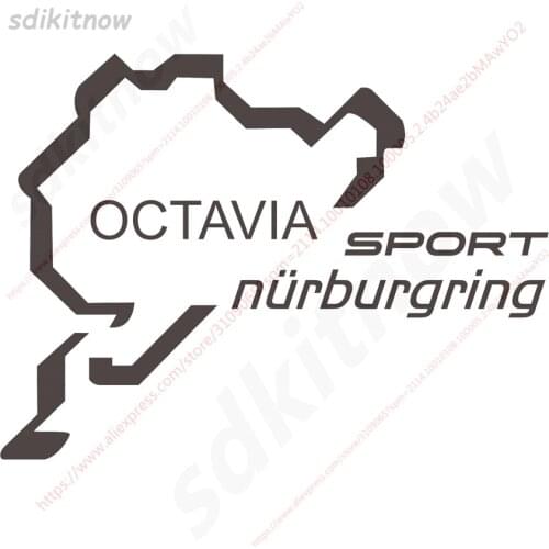 15cm Nurburgring Sports Racing Windows Door Body PVC Decal Car Styling For Skoda Octavia A5 A7 RS Fabia Superb Rapid VRS Yeti