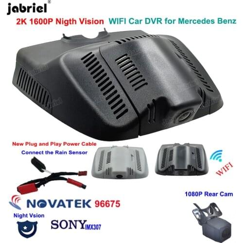 2K 1600P Plug And Play Wifi Car Dvr Dash Cam For Mercedes Benz GLK x204 glk 250 280 300 350 200d 220d 250d 320d 350d 2008-2021