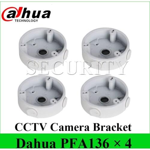 4 Pieces/Lot Dahua Original PFA136 Waterproof Junction Box Aluminium Bracket Fit for Dahua IPC-HDW4433C-A CCTV POE Camera