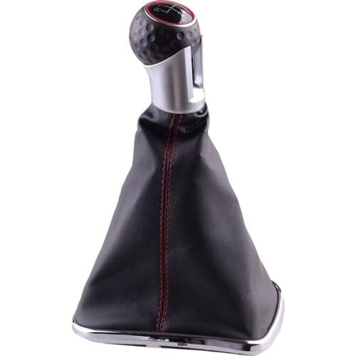 6 Speed Center Gear Shift Knob Gaiter Boot Cover Decor Fit For VW Golf MK4 GTI R32 Jetta Bora 1999 2000 2001 2002 2003 2004