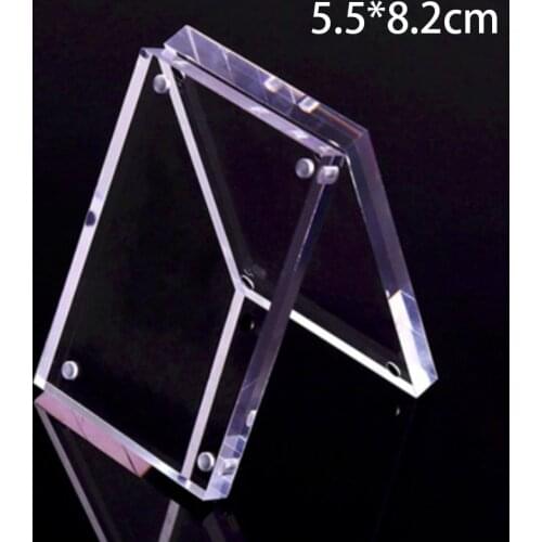 Acrylic Photo Frame Magnetic Picture Photo Poster Display Frame Table Sign Price Tag Freestanding Clear Label Paper Promotion