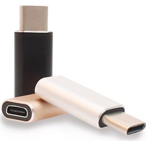 Aluminium USB 3.1 Type-C Male to Micro USB Female USB-C Cable Adapter Type C Converter For Macbook Nokia N1 ChromeBook Nexus