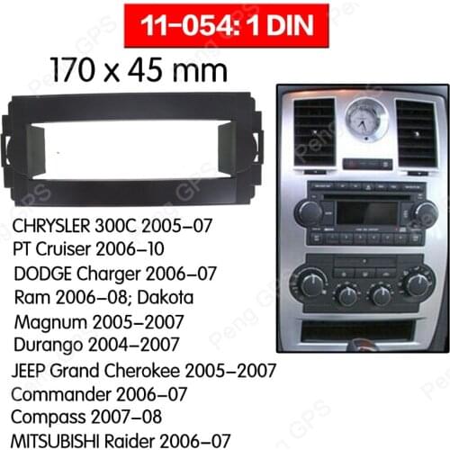 1 din Car Radio stereo Fitting Fascia installation For CHRYSLER 300C 2005-07 PT Cruiser 2006-10 DODGE Charger Jeep Mitsubishi