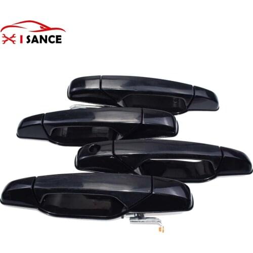 Black Outer Door Handles FRONT REAR RIGHT LEFT 25890216 25890220 For Chevrolet Tahoe GMC Yukon Cadillac Escalade