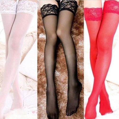 Women Stockings Girls Fashion Over Knee Elastic Thigh High Stockings Medias Black Women Plus Size Free Shipping