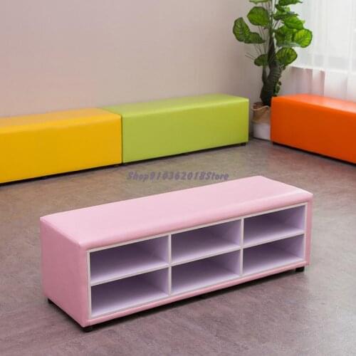 Children In Kindergarten Can Sit On Shoe Cabinet, Dance Room, Bookcase Stool And Sofa Stool
