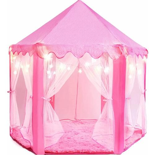 Children Tent Toy Ball Pool Girl Princess Pink Castle Tents Small Playhouses For Kids Portable Baby Outdoor Play Tent Ball Pit