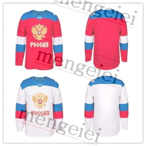 Custom Team Russian Hockey Jersey Embroidery Stitched Customize any number and name Jerseys